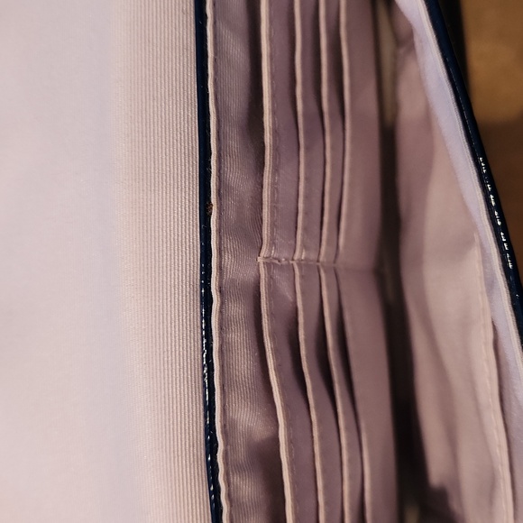 Coach Blue Patent Clutch/Wristlet - Picture 7 of 11